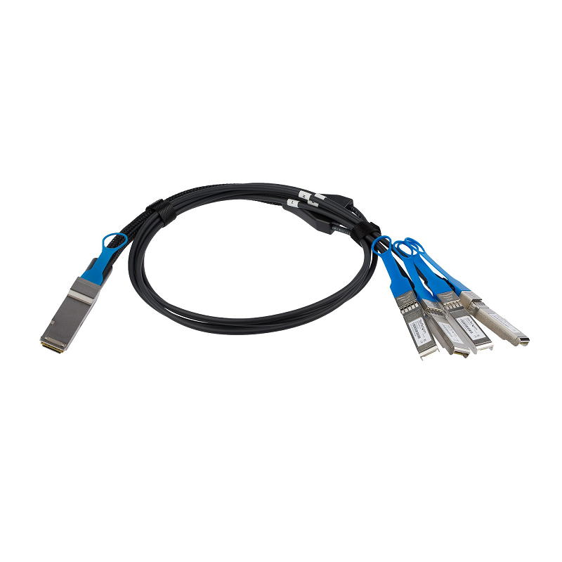 StarTech QSFP4SFPPC1M 40GbE QSFP+ to 4x SFP+ DAC 40 Gbps Low Power Passive Transceiver 1m